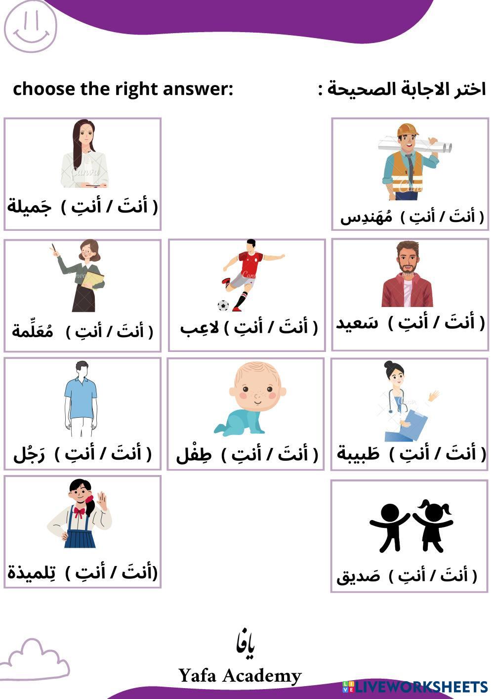 The difference between ( ِأنتَ - أنت )