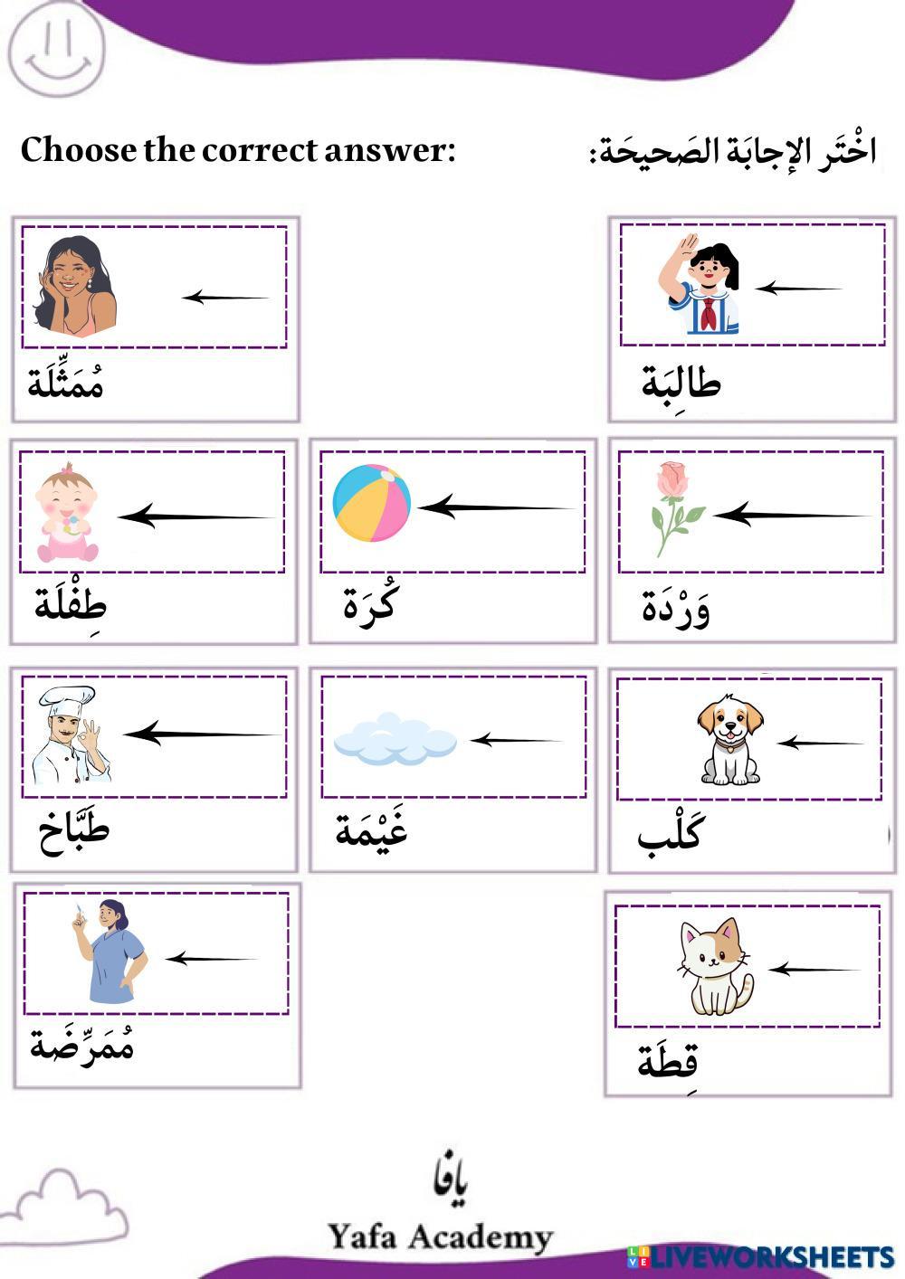 The difference between (هذا) and (هذه) and (ذلك) and (تلك)2