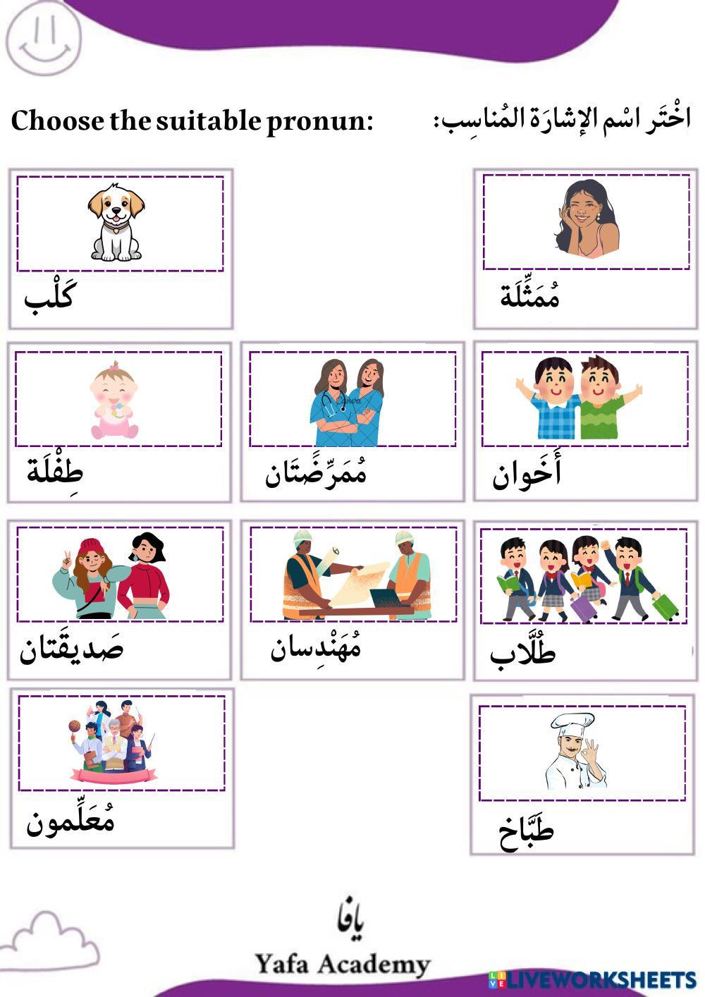 The demonstrative pronouns